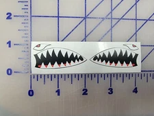 A-10 Warthog teeth mouth  decal small  NON REFLECTIVE Sticker USA