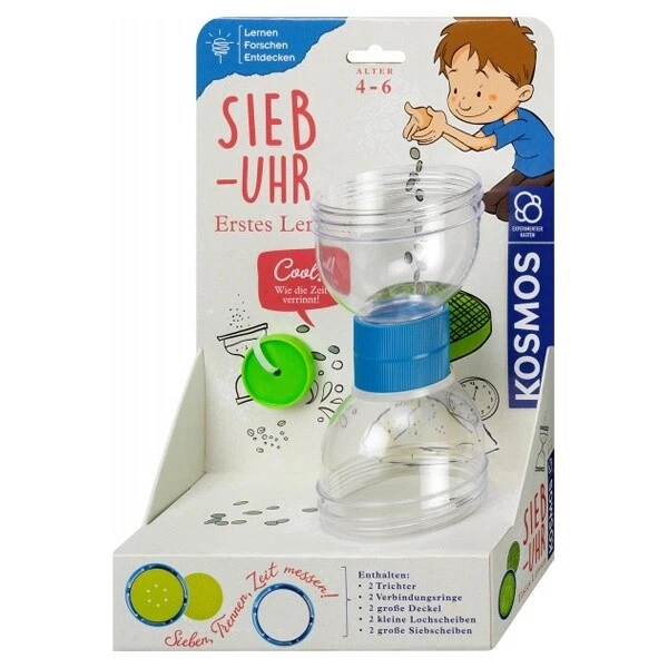 KOSMOS EXPERIMENTIERKASTEN ERSTES LERNEN - SIEB UHR NEU OVP