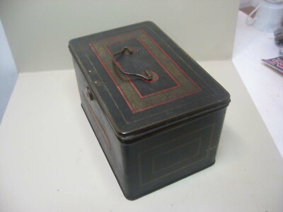 わん茶ちゃん 箱 JAPAN TEA TIN BOX CAN LUNCHBOX TYPE W/ LOCK NO KEY | eBay