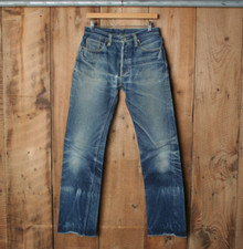 IRON HEART Blue 21/23 oz Raw Selvedge Denim Jeans Fit 29" Waist 33" Raw Inseam