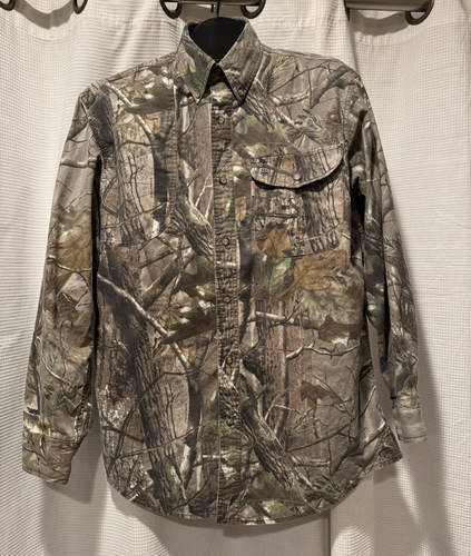 Beretta Camo Shirt Men’s Green Brown Realtree Long Sleeve Padded Shooting Vent L - Picture 2 of 19
