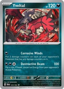 Yveltal - 035/064 Shrouded Fable Pokemon - NM/MINT