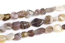 4-9MM Botswana Agate Pebble Nugget Grade AAA Genuine Natural Loose Beads