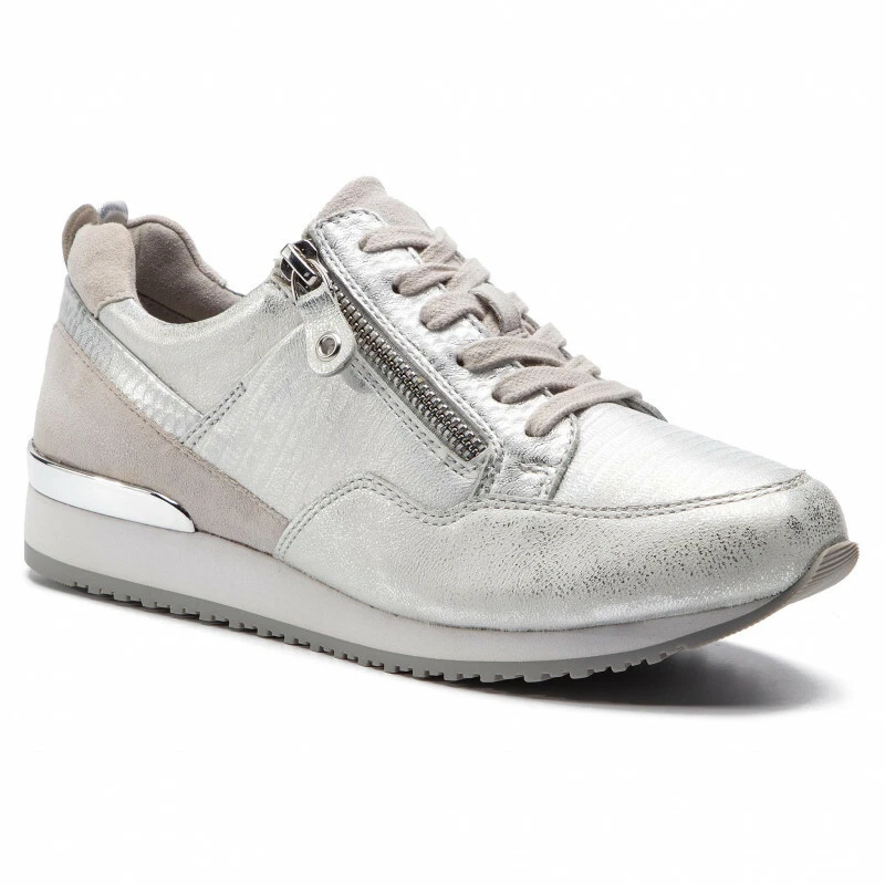 CAPRICE WOMENS SILVER 23600 22 TRAINERS SHOES
