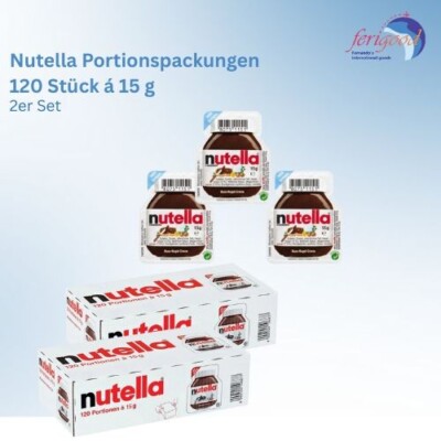 Ferrero Nutella Portionspackungen - 2 x 120 Stück je 15 g - einzeln verpackt