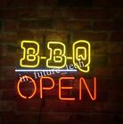 Bbq Open Bar 24"x20" Neon Sign Light Lamp Workshop Garage Cave Collection
