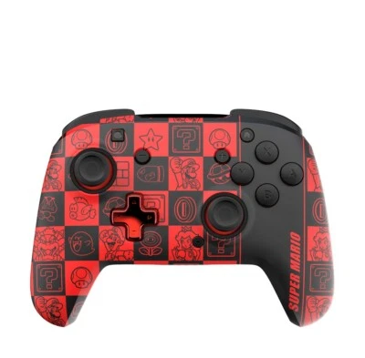 PDP Official Wireless Deluxe Controller for Nintendo Switch GLOW - Super Icons