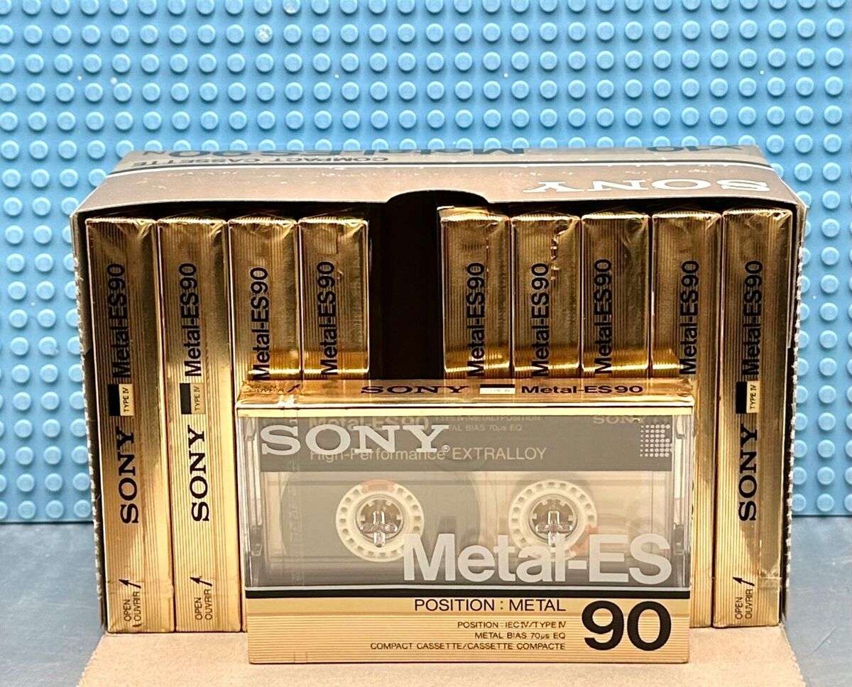 Sony Metal-ES 90 TYPE IV Metal Audio Cassette Tape. New (Factory Sealed) Sony Metal-ES 90 TYPE IV Metal Audio Cassette Tape. New (Factory Sealed)