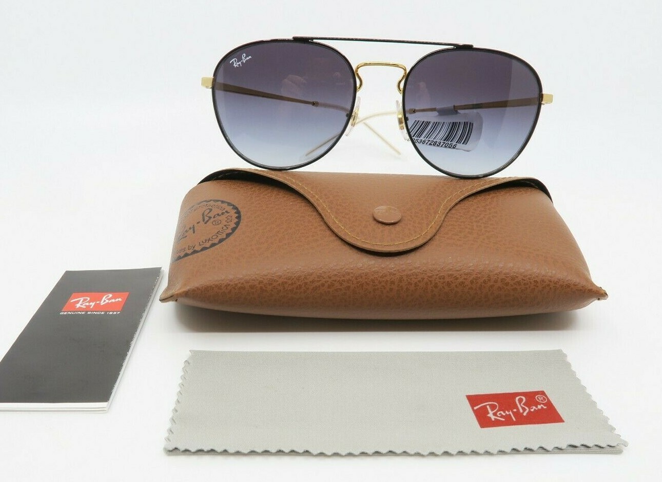 Sunglasses Ray-Ban Rb3589 9054/8g 55 Gold Top on Black for sale online |  eBay