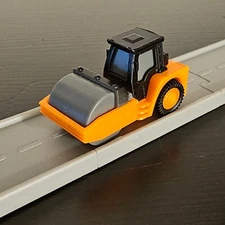 Orange Compactor Roller NEW Road To Gold Driven Battat Pocket Micro Toy Car
