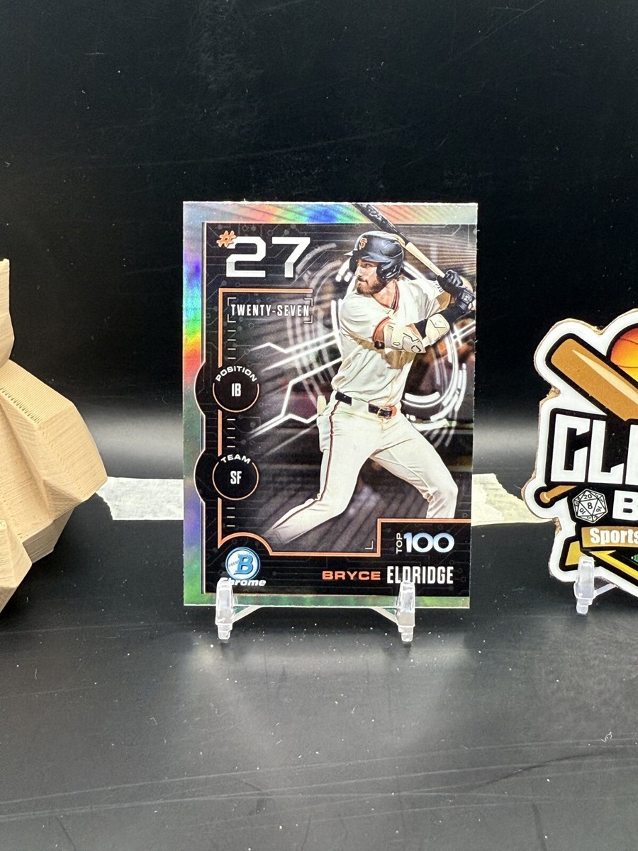 Bryce Eldridge 2025 Topps Bowman Chrome Top 100 Refractor Giants
