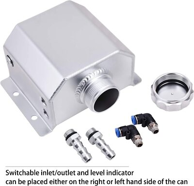 #ad #ad Universal 1L Aluminum Radiator Coolant Overflow Bottle Recovery Water Tank NEW $23.22