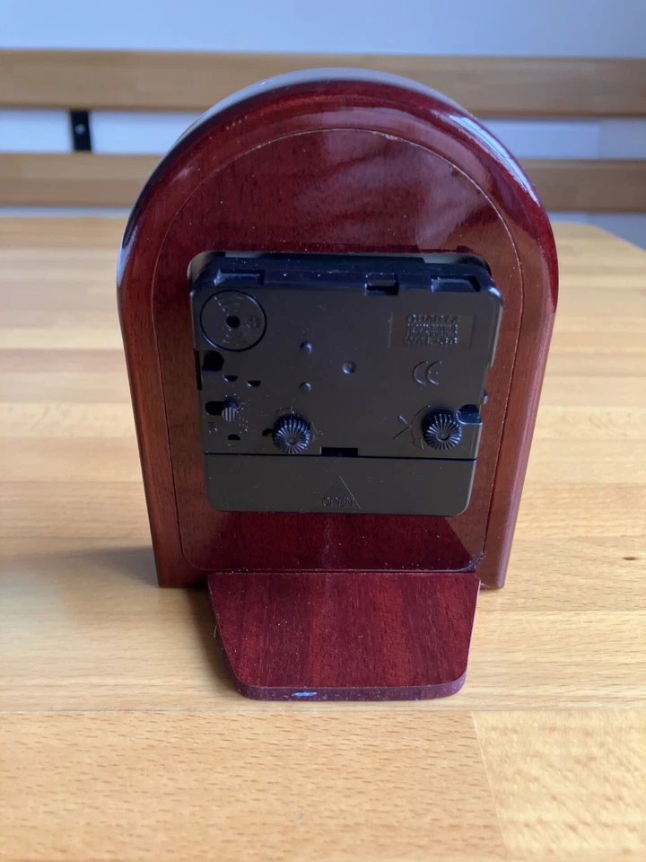 Orologio Sveglia Valenti & Co. Made in Italy in legno con lamina d'argento - Immagine 3 di 4