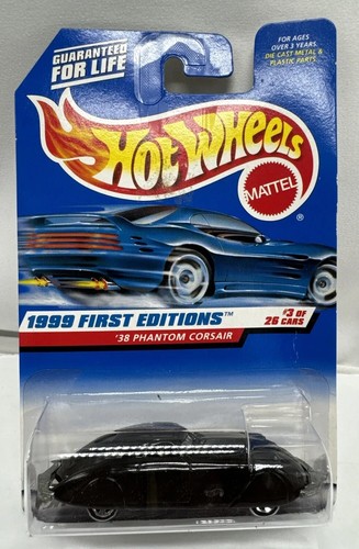 1938 Phantom Corsair 1999 Hot Wheels #656 First Editions 3/26 Mattel Wheels