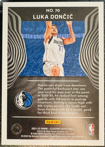 2021-22 Panini Illusions - #70 Luka Dončić Mavericks Lakers - Picture 2 of 2