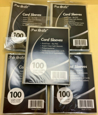 500 Pro-Safe Baseball Basketball Football Hockey Sports Card Size Clear Sleeves | eBay 500 Pro-Safe Baseball Basketball Football Hockey Sports Card Size Clear Sleeves | eBay