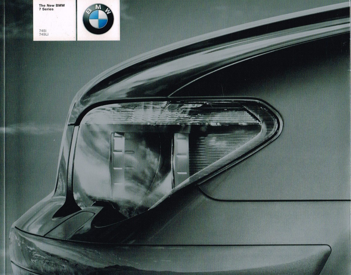 HUGE 2002 BMW 7 SERIES Catalog / Brochure with Color Charts; 745i