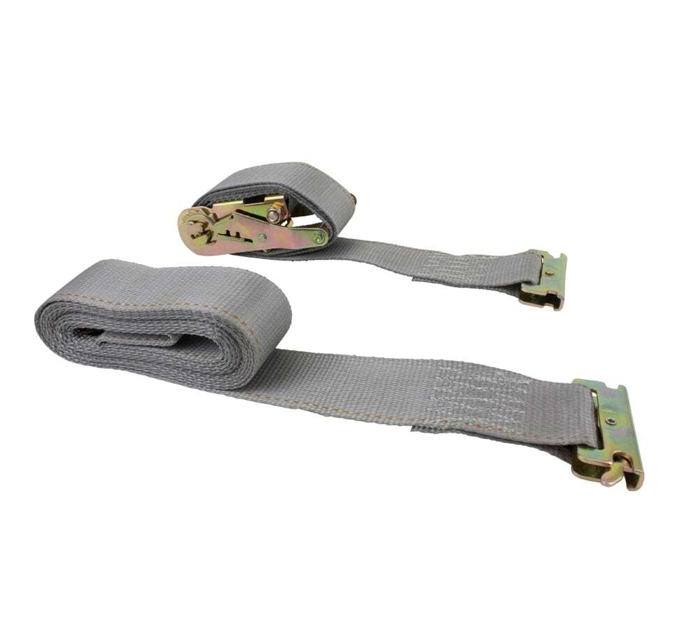 4 Pack 2''x16' Heavy Duty E Track Ratchet Strap for Enclosed Trailers