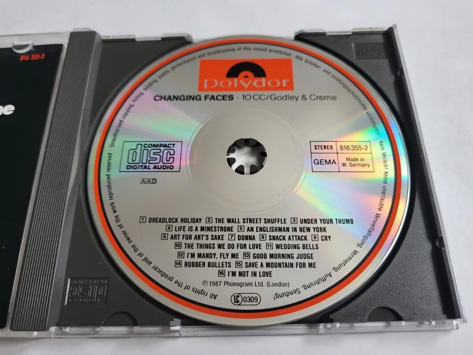 10cc / Godley & Creme – Changing Faces - The Best Of 10cc And Godley & Creme CD Foto 4 de 4