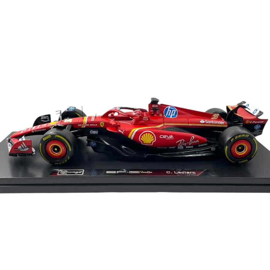 Modellino F1 Bburago 1/18 Signature Ferrari SF-24 C. Leclerc #16 4th Imola GP... - Immagine 3 di 4