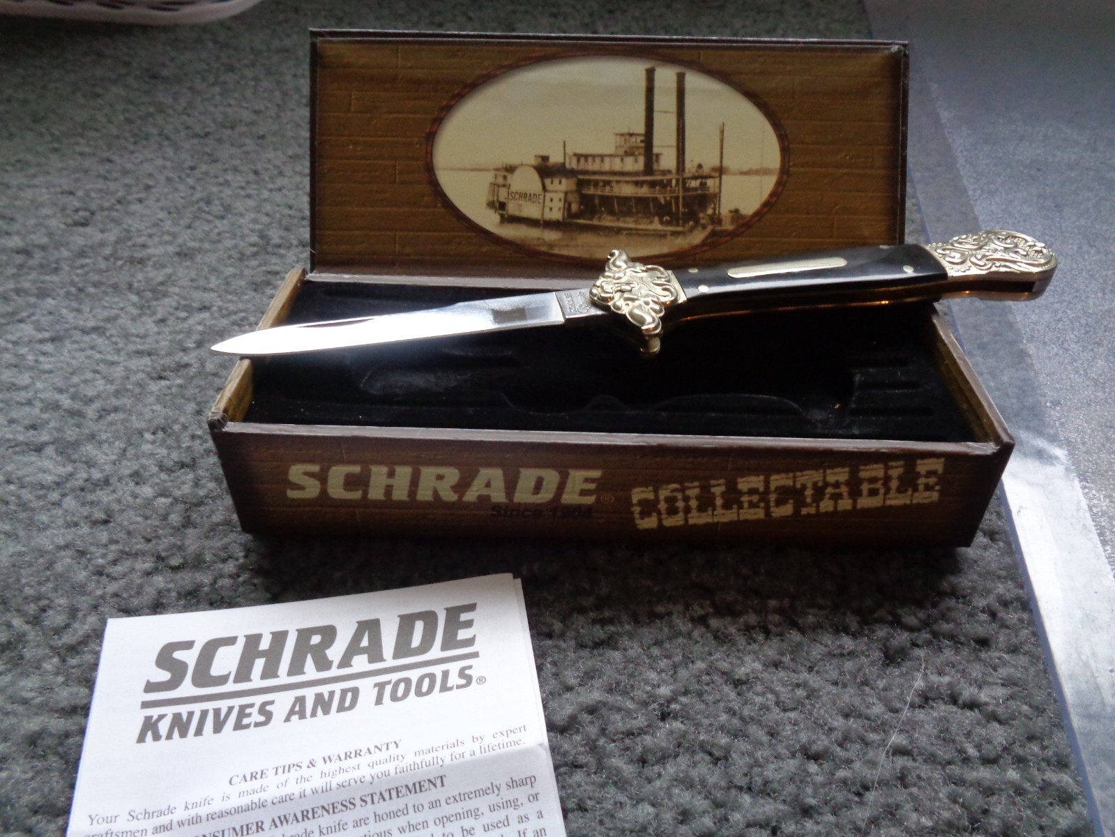 Vintage Collectable 2008 Schrade Stewart A Taylor And Sons Knife eBay