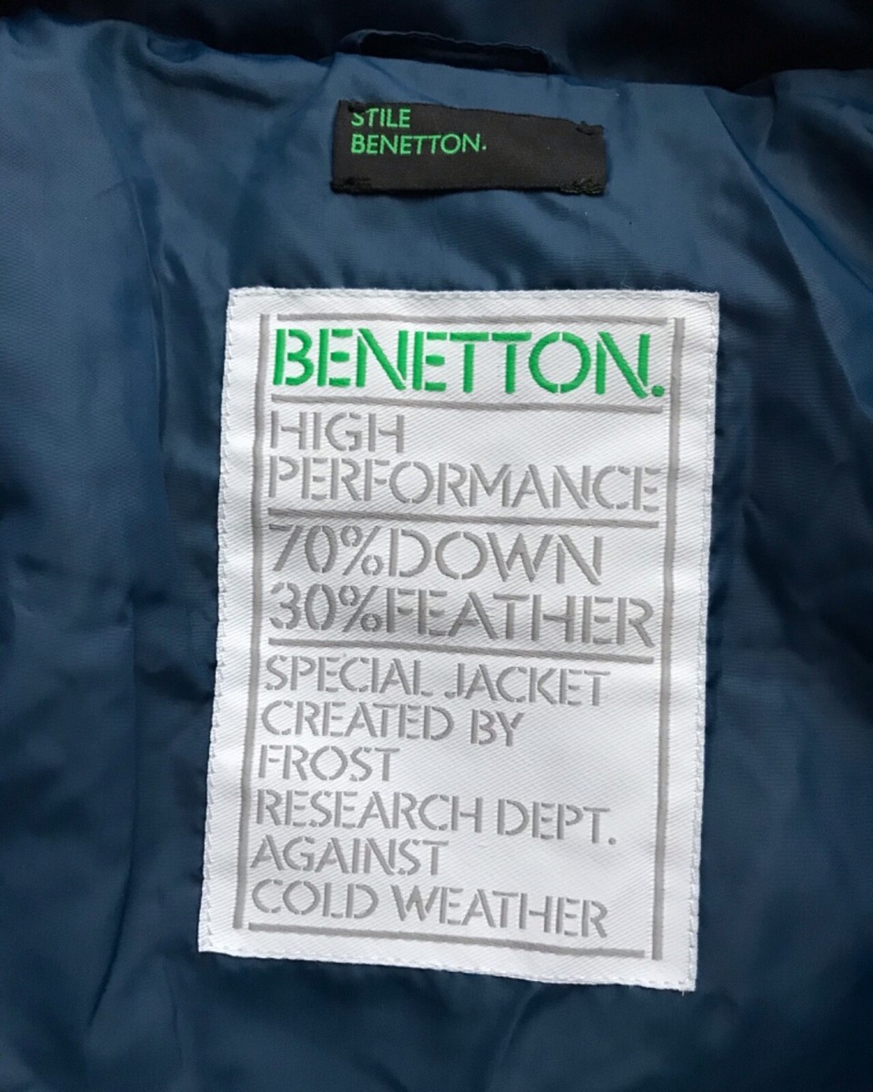 STILE BENETTON (UNITED COLORS OF BENETTON) HIGH PERFORMANCE DOWN JACKET XS US4