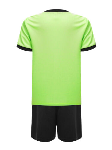 Kid Boys Football Tracksuit Basketball Team Gradient Print Quick Dry Uniform - Picture 76 of 143