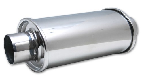 Resonador Vibrante ULTRA SILENCIOSO 2,25 pulgadas entrada/salida x 14 pulgadas longitud total - Imagen 2 de 3