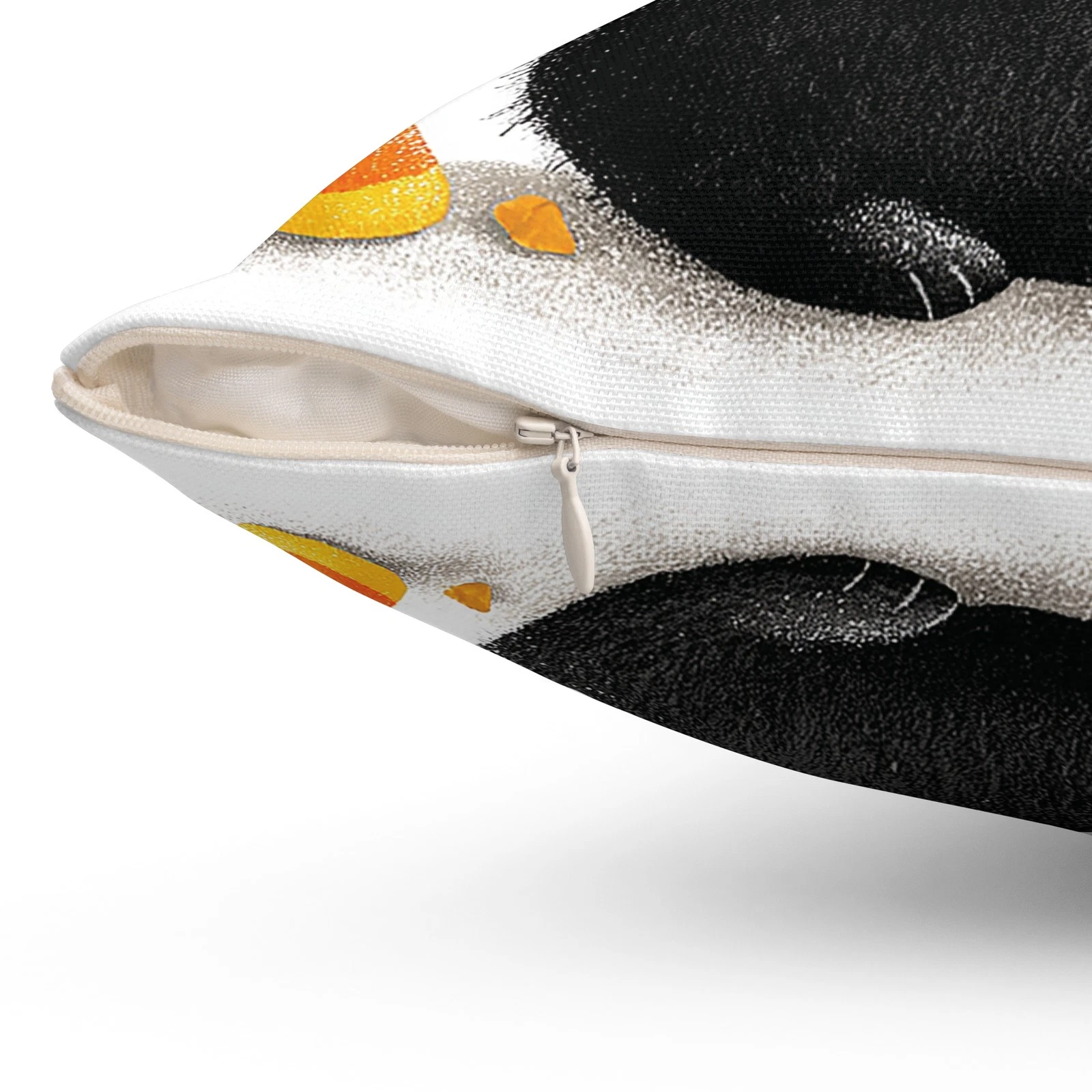 Halloween Black Cat Throw Pillow Cover