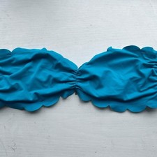 Victoria Secret PINK Large Teal Strapless Swim Top