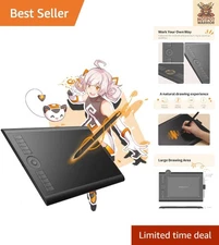 Ultimate M10K Digital Drawing Tablet - Lightweight with Accessories Included