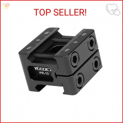Yueoct Metal Picatinny to Picatinny Dovetail Rail Mount Clamp Riser Adapter with