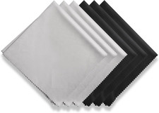 6Pcs Eyeglass Cleaning Cloths 12" x 12" Premium Microfiber Glasses Cleaner Cloth