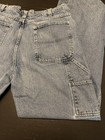 Steve & Barrys Mens FITS 38x34 Carpenter Washout Distressed Denim Blue Jeans — photo 3