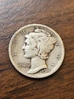 1916 P Silver Mercury Dime