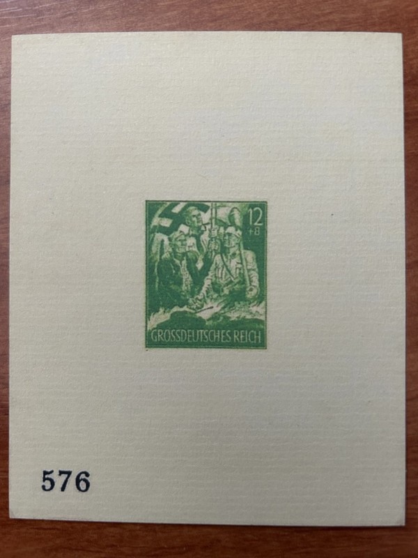 GERMANY: Grossdeutsches Reich - Mini Sheet Semi Postal- Mint Never Hinged - Rare