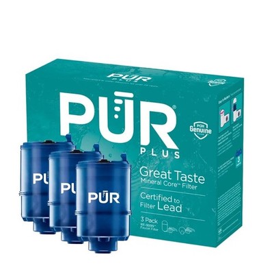 PUR PLUS Great Taste Faucet Mount RF-9999 Replacement Filters 3 Pack NEW SEALED