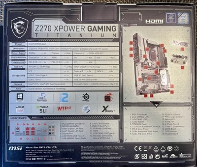 MSI Z270 XPOWER GAMING TITANIUM Motherboard & Intel i7-7700K CPU