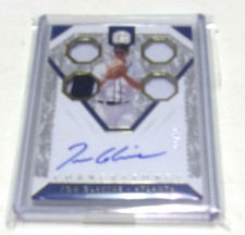 TOM GLAVINE 19 PANINI CORNERSTONES GAME USED QUAD JERSEY AUTO 14/15 SIGNED CARD