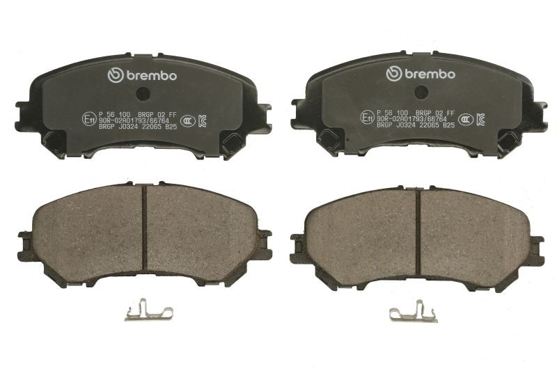 Für BREMBO P 56 100 Brake Pad Set, disc brake P 56 100 Brake pads set front (wi - Bild 7
