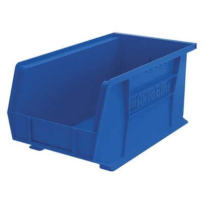 AKRO-MILS 30240BLUE Hang and Stack Bin,Blue,Plastic,7 in PK 6