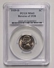 1939-D Reverse of 1938 Jefferson Nickel PCGS MS65 — photo 1