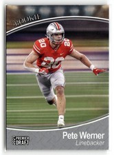Pete Werner 2021 SAGE Premier Draft Silver Ohio State Buckeyes #177