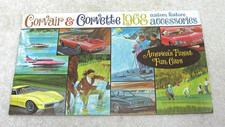 Rare 1968 Chevrolet Corvette Corvair Accessories Catalog 12pg Original Brochure Rare 1968 Chevrolet Corvette Corvair Accessories Catalog 12pg Original Brochure