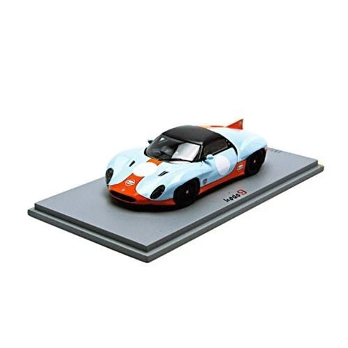 1:43 Spark Kode 9 Gulf Ken Okuyama Design 2013 Light Blue Orange SJ034 Modellino - Immagine 2 di 2