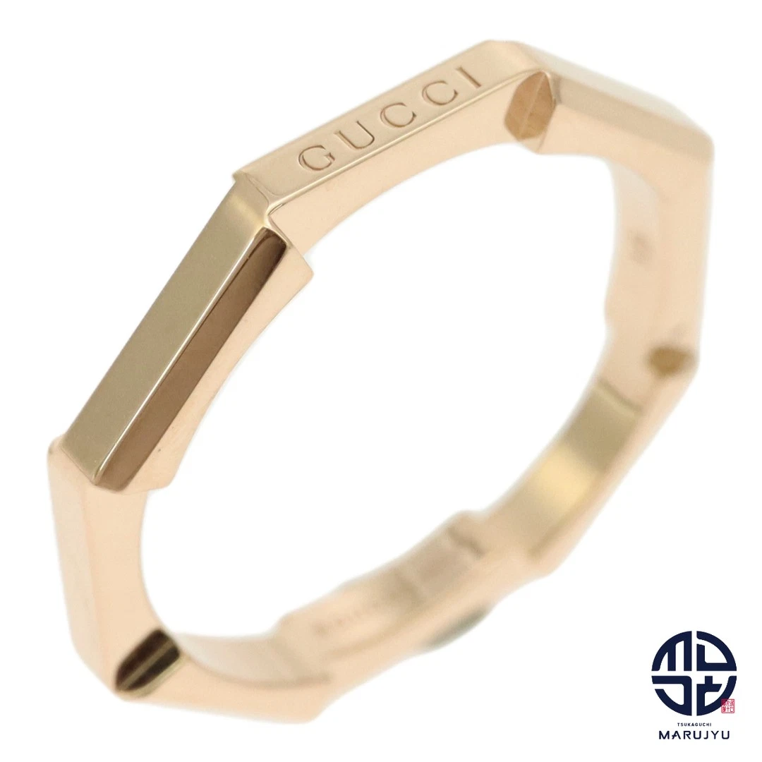 Bague miroir Gucci AU750PG or rose 18 carats lien vers l'amour bijoux occasion MARJ 0