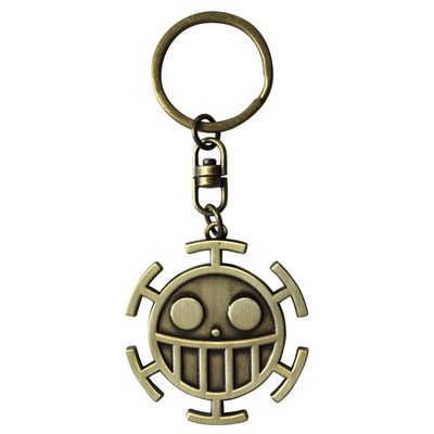 'ABYSTYLE One Piece Anime Trafalgar Law 3D Heart Pirates Metal Keychain 1.7'' Ma