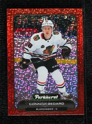 2023 Parkhurst Red Patterned Foil Achievement 14/25 Connor Bedard Rookie RC 18lg