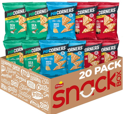 PopCorners Popped Corn Snacks, Core 3 Flavor Variety Pack, 1 OZ (Contains 20 )
