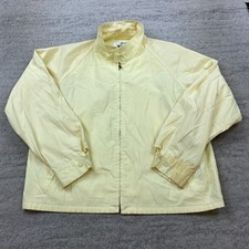 VTG Woolrich Bomber Jacket 42 Large Beige Tan Talon Zip Mens Wash Wear 70s 80s